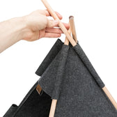 Trixie Kattenmand Tipi Vilt Antraciet 55X55X65 Cm