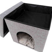 Trixie Poef Kattenmand Relax-Iglo Alois Grijs 40X40X38 Cm
