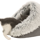 Trixie Kattenmand Iglo Harvey Grijs / Wit-Zwart 41X35X26 Cm