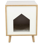 Trixie Kattenmand Huis Isa Houtlook Lichtbruin / Wit 40X40X50 Cm