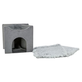 Trixie Kattenhuis Harvey Grijs-Wit / Zwart 38X38X38 Cm