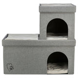 Trixie Kattenmand / Kattenhuis Kimy Soft 2 Verdiepingen Lichtgrijs 76X37X72  Cm