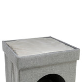 Trixie Kattenmand / Kattenhuis Kimy Soft 2 Verdiepingen Lichtgrijs 76X37X72  Cm