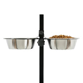 Zolux Voerstandaard Voerbak / Waterbak Verstelbaar Rvs 2X1,5 Ltr 21 Cm 51X45X26,5